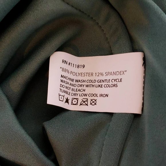 S.O.I. Collection Womens Leggings Pants Green Black Stretch Aerobic L New - Picture 12 of 12